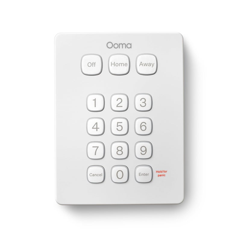 Ooma Keypad, Works with Ooma Smart Home Security. No Contracts and Free self-Monitor Plan. Optional Professional Monitoring, Motion Sensor, Water Sensor, Smoke and Garage Door Sensor. - Image 1